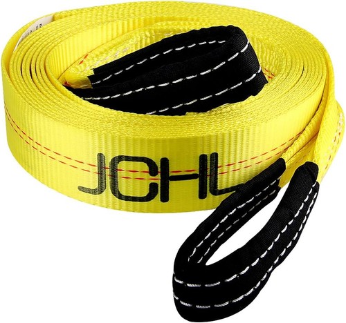 Recovery tow strap with - strap,